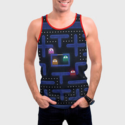 Майка-безрукавка мужская Pacman, цвет: 3D-красный — фото 2