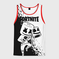 Майка-безрукавка мужская FORTNITE MARSHMELLO, цвет: 3D-красный