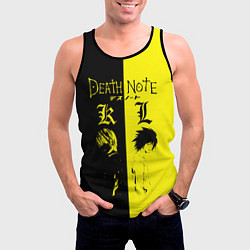 Майка-безрукавка мужская Death Note, цвет: 3D-черный — фото 2