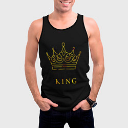 Майка-безрукавка мужская KING, цвет: 3D-черный — фото 2