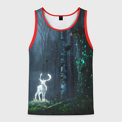 Майка-безрукавка мужская Олень, цвет: 3D-красный