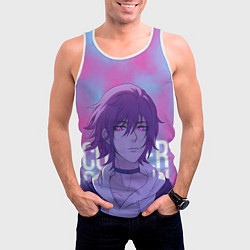 Майка-безрукавка мужская Courier, цвет: 3D-белый — фото 2