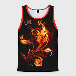 Майка-безрукавка мужская Огненный цветок, цвет: 3D-красный