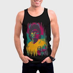 Майка-безрукавка мужская Diego Maradona, цвет: 3D-черный — фото 2