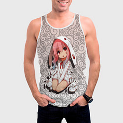 Майка-безрукавка мужская Аниме Манга, цвет: 3D-белый — фото 2