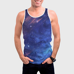 Майка-безрукавка мужская Звёздное небо, цвет: 3D-белый — фото 2