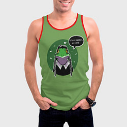 Майка-безрукавка мужская Среда, чуваки, цвет: 3D-красный — фото 2