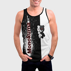 Майка-безрукавка мужская Monokuma, цвет: 3D-черный — фото 2