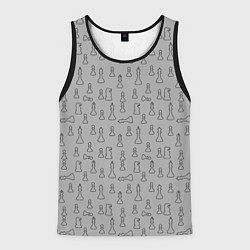 Мужская майка без рукавов Шахматы