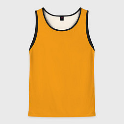 Мужская майка без рукавов Цвет Шафран без рисунка