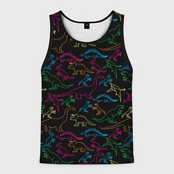 Мужская майка без рукавов Динозавры