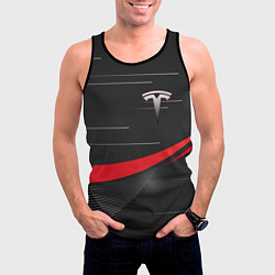Майка-безрукавка мужская TESLA ABSTRACT ТЕСЛА СПОРТ, цвет: 3D-черный — фото 2