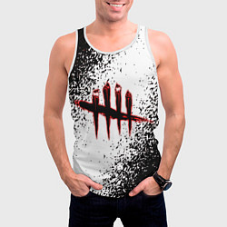 Майка-безрукавка мужская Dead by Daylight, цвет: 3D-белый — фото 2