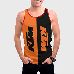 Майка-безрукавка мужская KTM КТМ Z, цвет: 3D-красный — фото 2