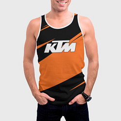 Майка-безрукавка мужская KTM КТМ, цвет: 3D-белый — фото 2