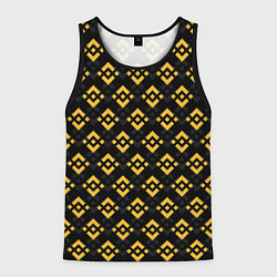 Мужская майка без рукавов ЭМБЛЕМА БИНАНС ПАТТЕРН BINANCE