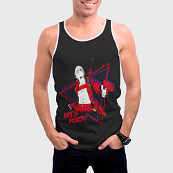 Майка-безрукавка мужская Lets Rock DMC, цвет: 3D-белый — фото 2