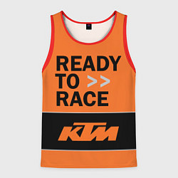 Майка-безрукавка мужская KTM READY TO RACE Z, цвет: 3D-красный