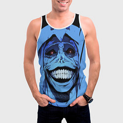 Майка-безрукавка мужская ПОДНЯТИЕ УРОВНЯ В ОДИНОЧКУ, цвет: 3D-белый — фото 2