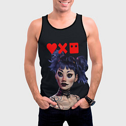 Майка-безрукавка мужская Love, Death and Robots Lora Z, цвет: 3D-черный — фото 2