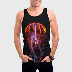 Майка-безрукавка мужская Медуза Jellyfish, цвет: 3D-черный — фото 2