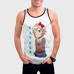 Майка-безрукавка мужская Doki Doki SAYORI, цвет: 3D-черный — фото 2