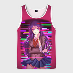 Майка-безрукавка мужская Literature Club Юри Yuri, цвет: 3D-белый