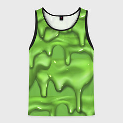 Майка-безрукавка мужская Green Slime, цвет: 3D-черный