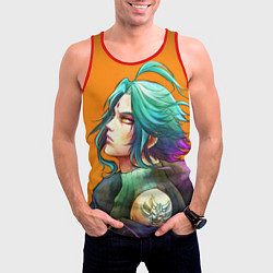 Майка-безрукавка мужская СЯО GENSHIN IMPACT, цвет: 3D-красный — фото 2