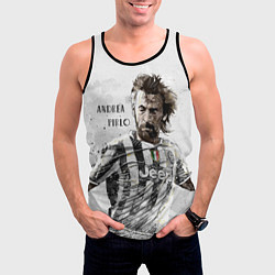 Майка-безрукавка мужская Andrea Pirlo, цвет: 3D-черный — фото 2