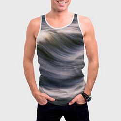 Майка-безрукавка мужская Море волнуется, цвет: 3D-белый — фото 2