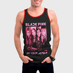 Майка-безрукавка мужская In your area, цвет: 3D-красный — фото 2