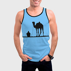 Майка-безрукавка мужская Верблюд, цвет: 3D-черный — фото 2