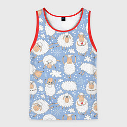 Мужская майка без рукавов Счастливые овечки