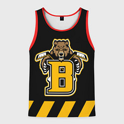 Майка-безрукавка мужская BOSTON BRUINS, цвет: 3D-красный