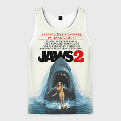 Майка-безрукавка мужская Jaws 2, цвет: 3D-белый