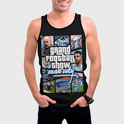 Майка-безрукавка мужская Мансити в стиле гта манчестер, цвет: 3D-черный — фото 2