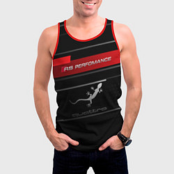 Майка-безрукавка мужская RS PERFOMANCE QUATTRO Z, цвет: 3D-красный — фото 2