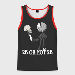 Майка-безрукавка мужская 2B OR NOT 2B, цвет: 3D-красный