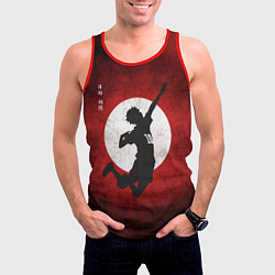 Майка-безрукавка мужская Шоё Хината прыжок Haikyu!!, цвет: 3D-красный — фото 2