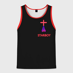 Майка-безрукавка мужская STARBOY - The Weeknd, цвет: 3D-красный