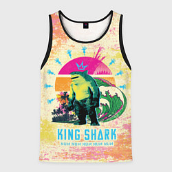 Майка-безрукавка мужская King Shark, цвет: 3D-черный