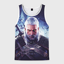 Майка-безрукавка мужская THE WITCHER GERALT OF RIVIA, цвет: 3D-белый