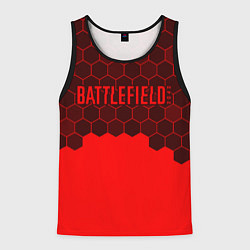 Майка-безрукавка мужская Battlefield 2042 - Hexagon, цвет: 3D-черный