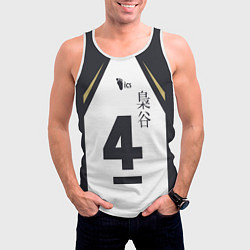 Майка-безрукавка мужская Бокуто 4 форма Фукуродани, цвет: 3D-белый — фото 2