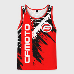 Майка-безрукавка мужская CFmoto СФ мото RED STYLE, цвет: 3D-красный