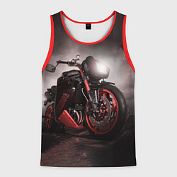 Майка-безрукавка мужская СУПЕРБАЙК, цвет: 3D-красный