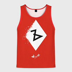 Майка-безрукавка мужская Алиса Ъ «Твёрдый знак», цвет: 3D-красный
