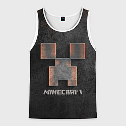 Майка-безрукавка мужская MINECRAFT TEXTURE IRON, цвет: 3D-белый