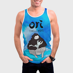 Майка-безрукавка мужская Ori and the Will of the Wisps, цвет: 3D-белый — фото 2
